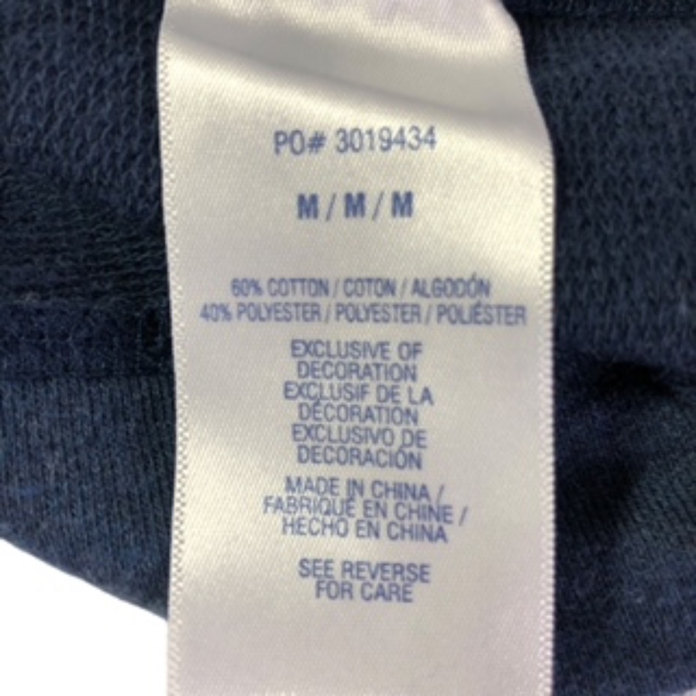 NWOT Nautica Sleepwear/Sweatshirt Navy & White Women's Top Size M - Picture 6 of 7